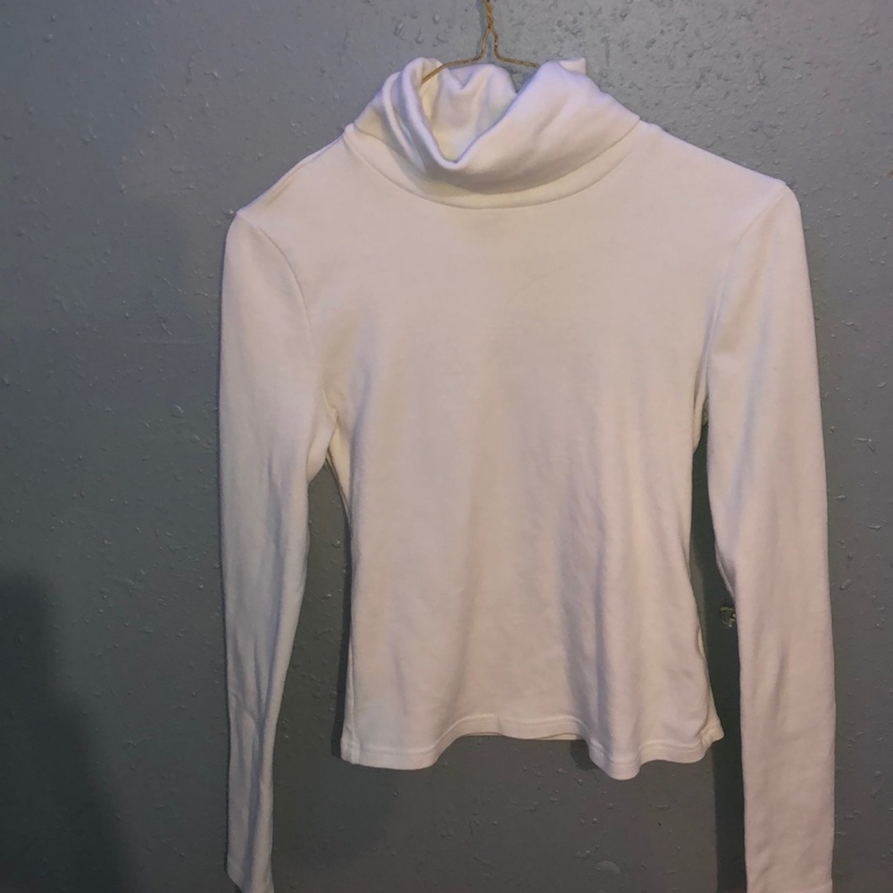 Shein White turtle neck, tight fitting